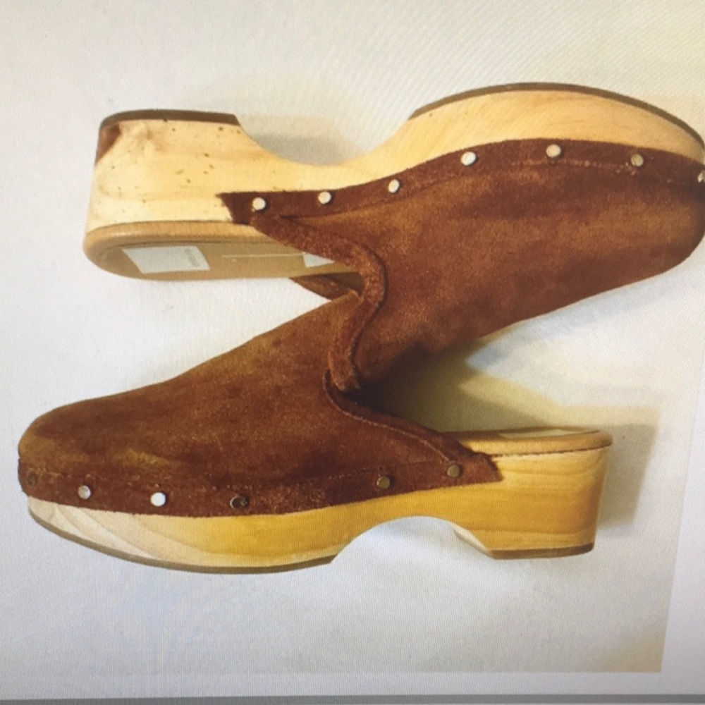 DOLCE VITA/“CLOSEN”SLIP-ON STUDDED CLOGS IN”COGNAC” - Picture 4 of 10